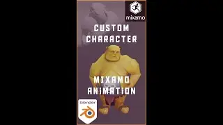 Mixamo animation for custom character | Problem Solving |Blender