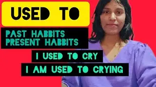 used to.  past habbits and present habbit. #ssc #ssccgl