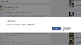 How to Log Out From the Facebook App In Windows8/8.1
