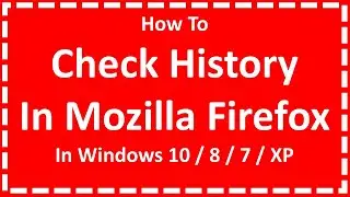 Check History In Mozilla Firefox