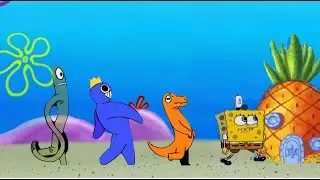 Dr Livesey Walk Rainbow Friends In Bikini Bottom And Escorted Sponge Bob To Home