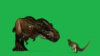 Tyrannosaurus Screen Green