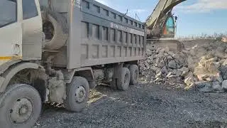 Работа на Китайском самосвале, зыбучие пески