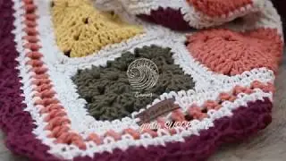 CROCHET - Manta Granny Tramar - ARMADO Y TERMINACIÓN - Paso a paso