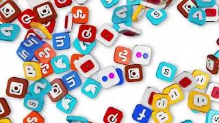 Needs & Serve Social Media Themed Logo Animation