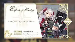 Azur Lane: Marrying Prinz Eugen/ Oath Skin