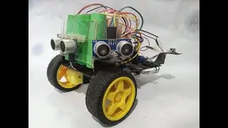 Obstacle avoiding robot | Arduino, ultrasonic sensors with L298N H-Bridge Motor Driver