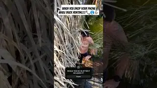 When you drop your phone while Duck Hunting....📞🥶🦆 #duckhunting #fail #polarplunge