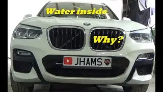 BMW X3 G01 sunroof water drains cleaning. Water inside.