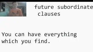 future subordinate clauses