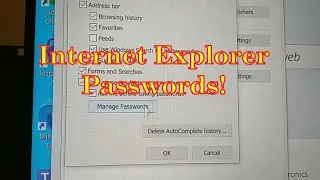 Internet Explorer Passwords!