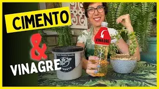 DIY - ACID ATTACK - learn a new technique for making Granite Concrete vases