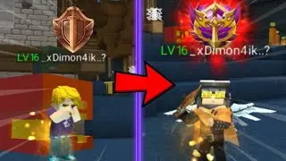 GOT A NEW RANK DRAGON HUNTER 😱||Blockman go||bed wars||