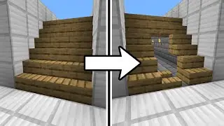 Hidden staircase door tutorial (Minecraft 1.16.4)