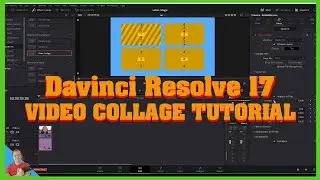 How to make easy aninated split screens or PIP effect using  Davinci Resolve 17  Video collage