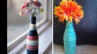 Стильный декор из бутылок своими руками