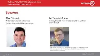 Why SPOTTING a Breach is More Important than STOPPING it!