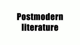 Postmodern literature