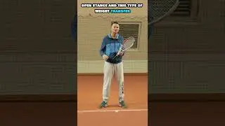 Simple Tennis Forehand Open Stance Footwork Drill #tennis #tennisforehand #feeltennis