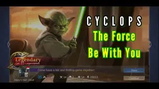 Star wars Master Yoda | Cyclops Skin gameplay | Mobile Legends | The Force be with you
