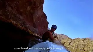 Edging a Kayak Along a Cliff