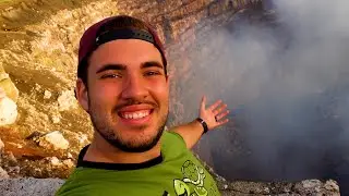 Climbing A Volcano At Sunset! (WE SEE LAVA) | Masaya Volcano