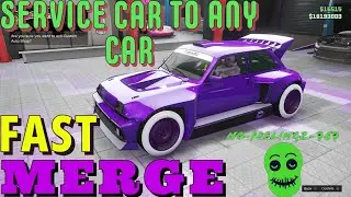 GTA5| SERVICE CAR TO ANY CAR MERGE EASY TUTORIAL| NETCUT|MAXCUT|B.E.F.F 1.67