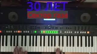 Сектор газа - 30 лет (Instrumental cover), на синтезаторе Yamaha PSR-S650 + Style