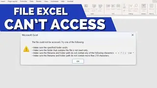 [SOLVED] Microsoft Excel - The file could not be accessed. Try one of the following | Hobi IT