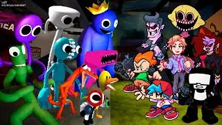 Friday Night Funkin' vs Rainbow Friends but Change Voice | FNF Mod (Roblox Rainbow Friends)