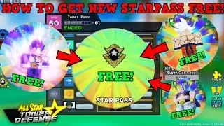[NEW CODE] HOW TO GET NEW STARPASS FOR FREE! *EASIEST METHOD*  ALL STAR TOWER DEFENSE TD ROBLOX