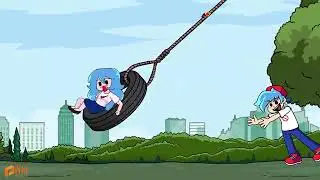 Thanks Girlfriend Saved Baby Server's Life !!! - Friday Night Funkin' Animation