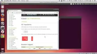 chrome ubuntu bug demonstration - 3d transforms make viewport always on top