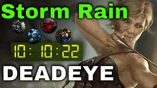 [4 Stone in 10 Hours with a 4Link] - Storm Rain Deadeye League Starter [PoE 3.24 for PoE 3.25]