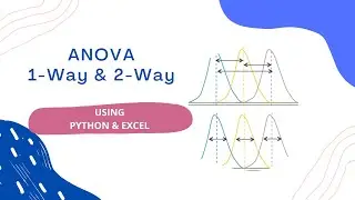 ANOVA (Analysis of Variance): 1-Way, 2-Way, Python, Excel Analysis