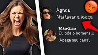 TROLLANDO UMA FEMINISTA FURIOSA! (ELA MANDOU EXCLUIR O CANAL)