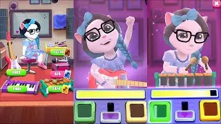 😱 Angela 2 Played All Musical  Instruments Guitar, Piano, etc in 