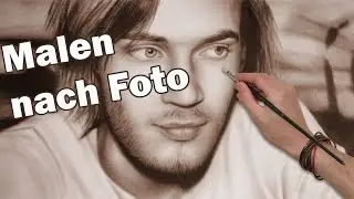 Pewdiepie malen vom Foto/ Portraitmaler Stefan Pabst