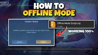 LATEST ML OFFLINE MODE SCRIPT | HOW TO OFFLINE MODE IN MOBILE LEGENDS LATEST PATCH
