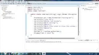 Java Tutorial 7: Hello .bat!