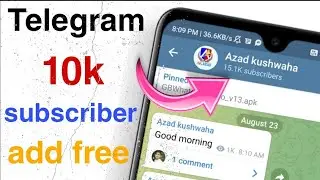 telegram channel subscriber kaise badhaye / telegram member adder script