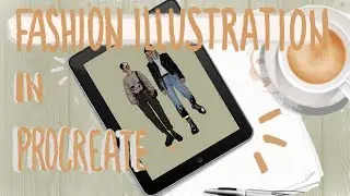 Speed Drawing | Fashion Illustration using PROCREATE ✨
