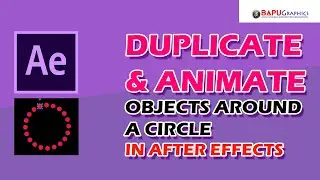 How to Repeat Circles or Rotate Circle in After Effects, Giving Animation to rotate object