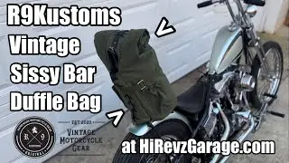 R9Kustoms Sissy Bar Duffle Bag - Perfect for Every Chopper!