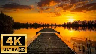 Relaxing and Calming Music with the Top View of Beautiful Nature 4K