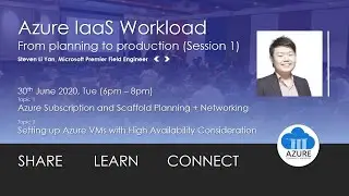 Azure IaaS Workload - From Planning to Production (Session 1)