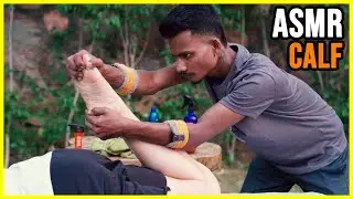 Calf Treatment 🔥 ASMR Indian Massage with Fire