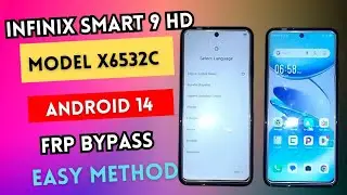 Infinix Smart 9 HD FRP Bypass Android 14 || Infinix X6532/X6532C Google Account Unlock  Without PC