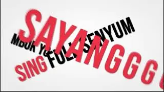 Typography Edit - Full Senyum Sayang // Alight Motion (Free Preset)