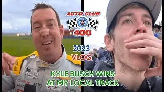 FIRST OF MANY | KYLE BUSCH FAN @LOCAL TRACK (Auto Club 400 2023 Vlog)